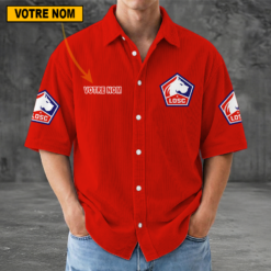 LOSC Lille – Chemise décontractée Nouvelle édition avec nom personnalisé