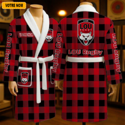 Lyon OU – Peignoir en polaire Nouveau style Avec Nom Personnalisé