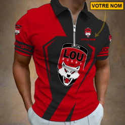 Lyon OU – Polo à fermeture éclair Nouveau style Avec Nom Personnalisé