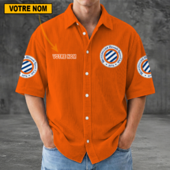 Montpellier HSC – Chemise décontractée Nouvelle édition avec nom personnalisé