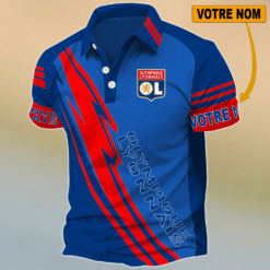 Olympique Lyonnais – Chemise polo Édition spéciale Avec Nom Personnalisé