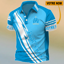 Olympique de Marseille – Chemise polo Édition spéciale Avec Nom Personnalisé