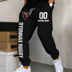 Oyonnax Rugby – Pantalon de survêtement avec Numéro de nom personnalisé