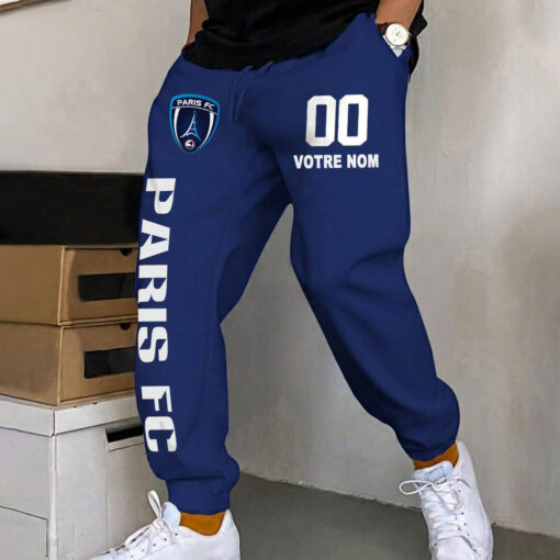 Paris FC – Pantalon de survêtement avec Numéro de nom personnalisé Paris FC – Pantalon de survêtement avec Numéro de nom personnalisé