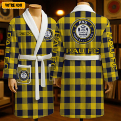 Pau FC – Peignoir en polaire Nouveau style Avec Nom Personnalisé