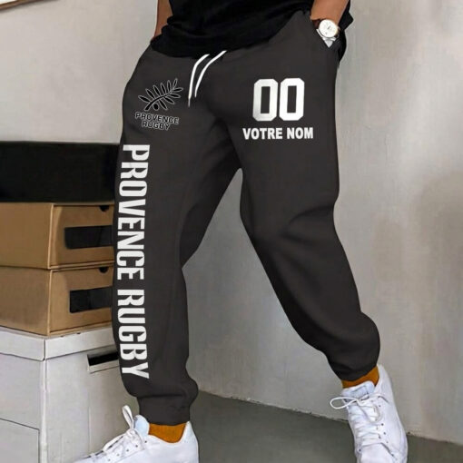 Provence Rugby – Pantalon de survêtement avec Numéro de nom personnalisé Provence Rugby – Pantalon de survêtement avec Numéro de nom personnalisé