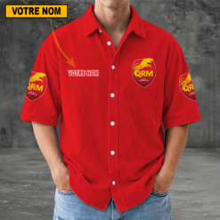 Quevilly – Rouen Métropole – Chemise décontractée Nouvelle édition avec nom personnalisé