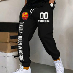 Quevilly – Rouen Métropole – Pantalon de survêtement avec Numéro de nom personnalisé