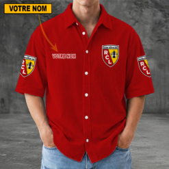 RC Lens – Chemise décontractée Nouvelle édition avec nom personnalisé