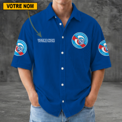 RC Strasbourg Alsace – Chemise décontractée Nouvelle édition avec nom personnalisé