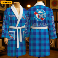 RC Strasbourg Alsace – Peignoir en polaire Nouveau style Avec Nom Personnalisé