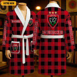 RC Toulonnais – Peignoir en polaire Nouveau style Avec Nom Personnalisé