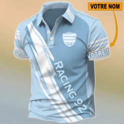 Racing 92 – Chemise polo Édition spéciale Avec Nom Personnalisé