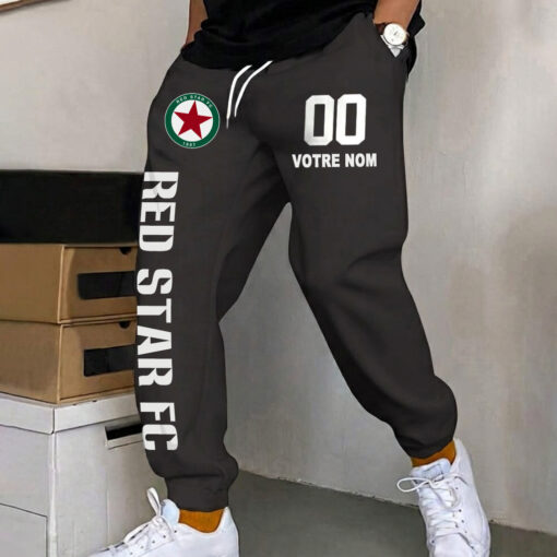 Red Star FC – Pantalon de survêtement avec Numéro de nom personnalisé Red Star FC – Pantalon de survêtement avec Numéro de nom personnalisé