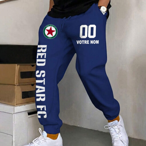 Red Star FC – Pantalon de survêtement avec Numéro de nom personnalisé Red Star FC – Pantalon de survêtement avec Numéro de nom personnalisé