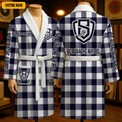 SC Aubagne Air Bel – Peignoir en polaire Nouveau style Avec Nom Personnalisé