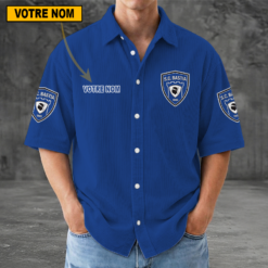 SC Bastia – Chemise décontractée Nouvelle édition avec nom personnalisé
