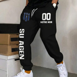 SU Agen – Pantalon de survêtement avec Numéro de nom personnalisé