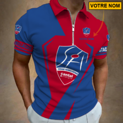 Stade Aurillacois – Polo à fermeture éclair Nouveau style Avec Nom Personnalisé