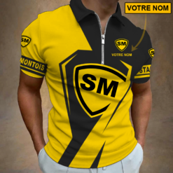 Stade Montois Rugby – Polo à fermeture éclair Nouveau style Avec Nom Personnalisé
