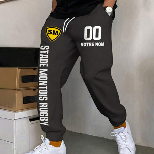 Stade Montois Rugby – Pantalon de survêtement avec Numéro de nom personnalisé Stade Montois Rugby – Pantalon de survêtement avec Numéro de nom personnalisé