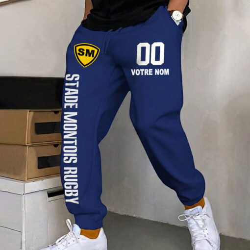 Stade Montois Rugby – Pantalon de survêtement avec Numéro de nom personnalisé Stade Montois Rugby – Pantalon de survêtement avec Numéro de nom personnalisé