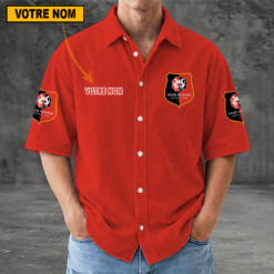 Stade Rennais FC – Chemise décontractée Nouvelle édition avec nom personnalisé