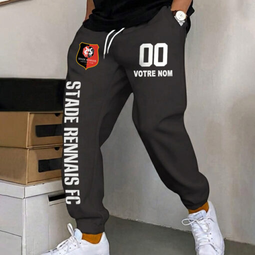 Stade Rennais FC – Pantalon de survêtement avec Numéro de nom personnalisé Stade Rennais FC – Pantalon de survêtement avec Numéro de nom personnalisé