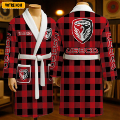 US Boulogne – Peignoir en polaire Nouveau style Avec Nom Personnalisé