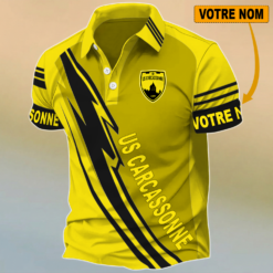 US Carcassonnaise – Chemise polo Édition spéciale Avec Nom Personnalisé