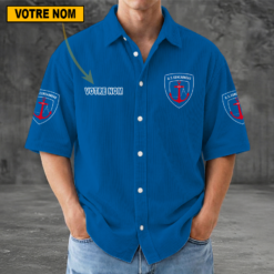 US Concarneau – Chemise décontractée Nouvelle édition avec nom personnalisé