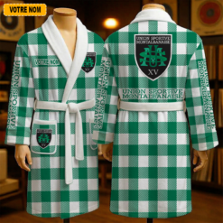 US Montauban – Peignoir en polaire Nouveau style Avec Nom Personnalisé