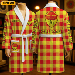 US Orléans Loiret – Peignoir en polaire Nouveau style Avec Nom Personnalisé