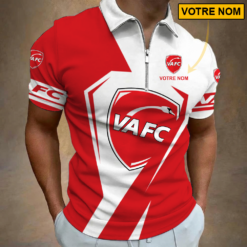 Valenciennes FC – Polo à fermeture éclair Nouveau style Avec Nom Personnalisé