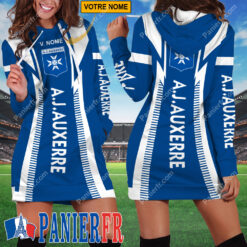 AJ Auxerre – Robe hoodie femme Édition spéciale Avec Nom Personnalisé