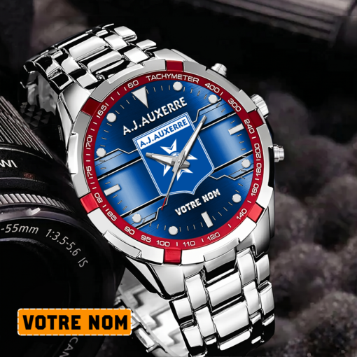AJ Auxerre – Montre Aurora Nouvelle édition Avec Nom Personnalisé AJ Auxerre – Montre Aurora Nouvelle édition Avec Nom Personnalisé
