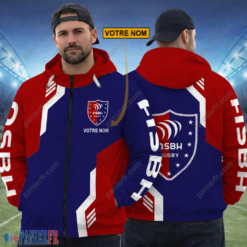 AS Béziers Hérault – Hoodie ZipFlex Nouvelle édition avec nom personnalisé