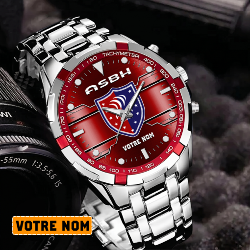 AS Béziers Hérault – Montre Aurora Nouvelle édition Avec Nom Personnalisé AS Béziers Hérault – Montre Aurora Nouvelle édition Avec Nom Personnalisé