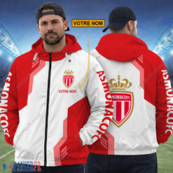 AS Monaco – Hoodie ZipFlex Nouvelle édition avec nom personnalisé