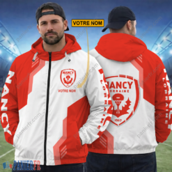 AS Nancy Lorraine – Hoodie ZipFlex Nouvelle édition avec nom personnalisé