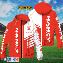 AS Nancy Lorraine – Hoodie ZipFlex Nouveau style avec nom personnalisé