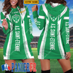 AS Saint-Étienne – Robe hoodie femme Édition spéciale Avec Nom Personnalisé
