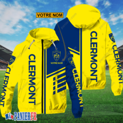 ASM Clermont Auvergne – Hoodie ZipFlex Nouveau style avec nom personnalisé