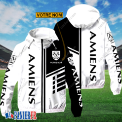 Amiens SC – Hoodie ZipFlex Nouveau style avec nom personnalisé