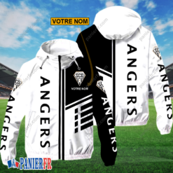 Angers SCO – Hoodie ZipFlex Nouveau style avec nom personnalisé
