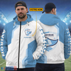 Aviron Bayonnais – Hoodie ZipFlex Nouvelle édition avec nom personnalisé