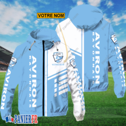 Aviron Bayonnais – Hoodie ZipFlex Nouveau style avec nom personnalisé