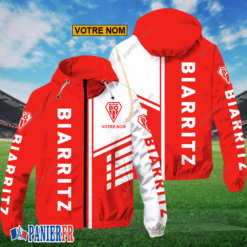 Biarritz Olympique PB – Hoodie ZipFlex Nouveau style avec nom personnalisé