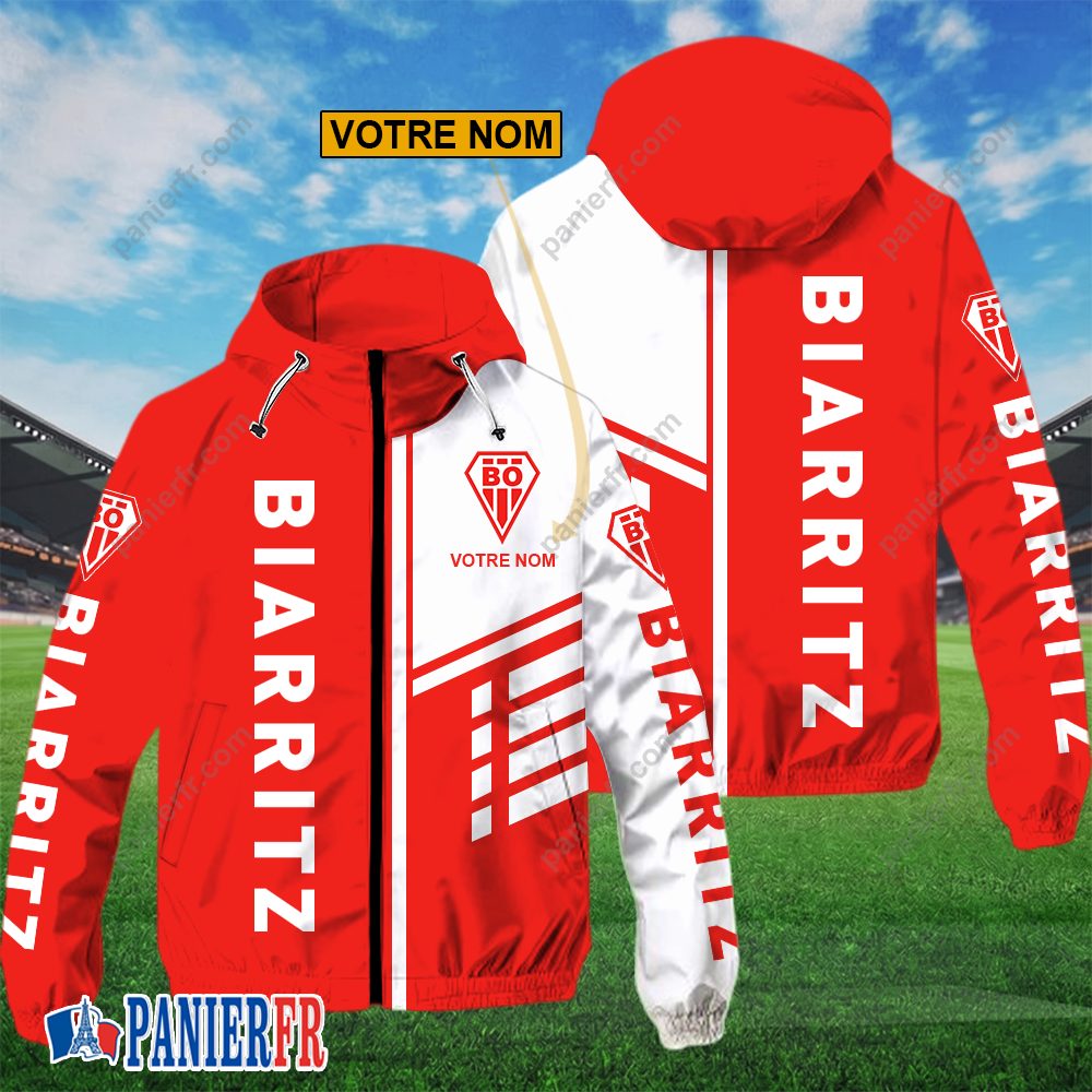 Biarritz Olympique PB – Hoodie ZipFlex Nouveau style avec nom personnalisé Biarritz Olympique PB – Hoodie ZipFlex Nouveau style avec nom personnalisé