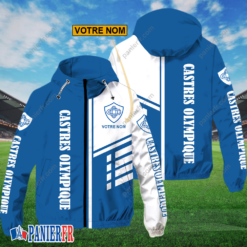 Castres Olympique – Hoodie ZipFlex Nouveau style avec nom personnalisé